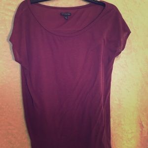 American Eagle Plum Basic Blouse